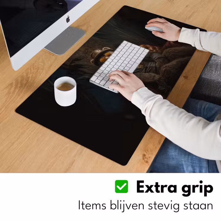Bureau onderlegger - Beer - Bruin - Pak - Hoed — 5