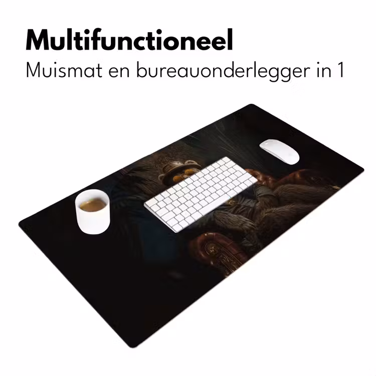 Bureau onderlegger - Beer - Bruin - Pak - Hoed — 6