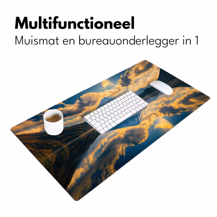 Bureau onderlegger - Berg - Rivier - Zonsondergang — 6