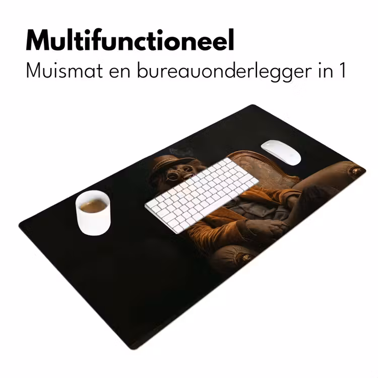 Bureau onderlegger - Bril - Leeuw - Bank - Hoed — 6