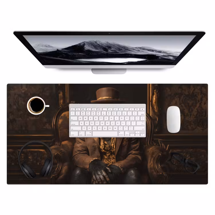 Bureau onderlegger - Chimpansee - Stoel - Pak - Bruin — 3