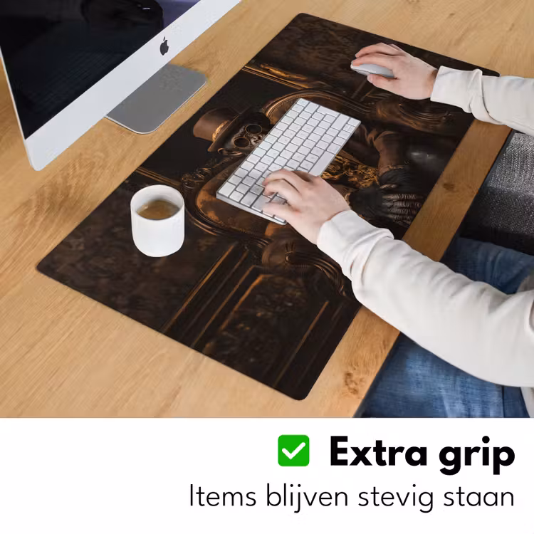 Bureau onderlegger - Chimpansee - Stoel - Pak - Bruin — 5
