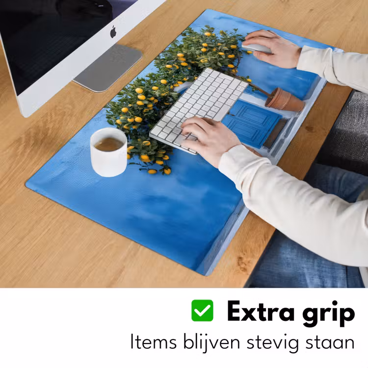 Bureau onderlegger - Citroenbomen - Geel - Deur - Potten — 5