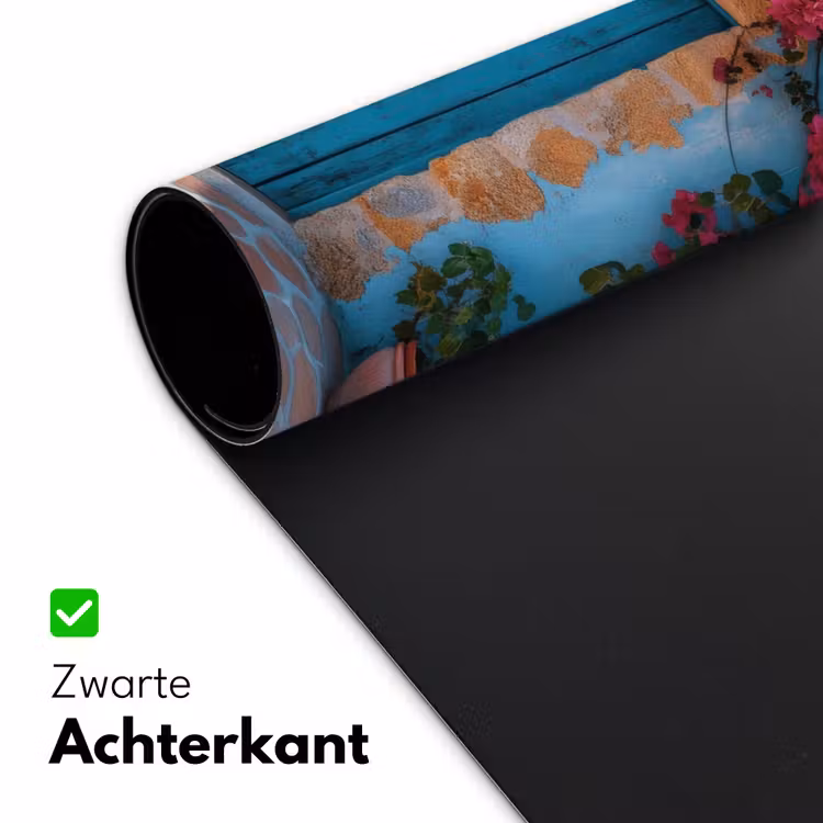 Bureau onderlegger - Deur - Hout - Bloemen - Blauw — 4