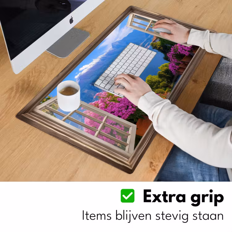 Bureau onderlegger - Doorkijk - Berg - Landschap - Uitzicht - Meer — 5