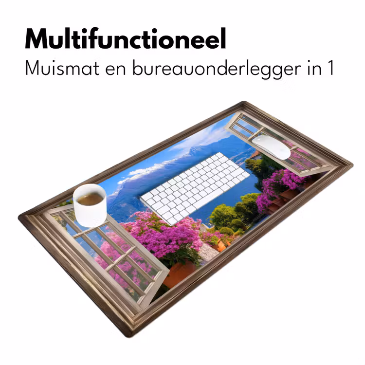 Bureau onderlegger - Doorkijk - Berg - Landschap - Uitzicht - Meer — 6