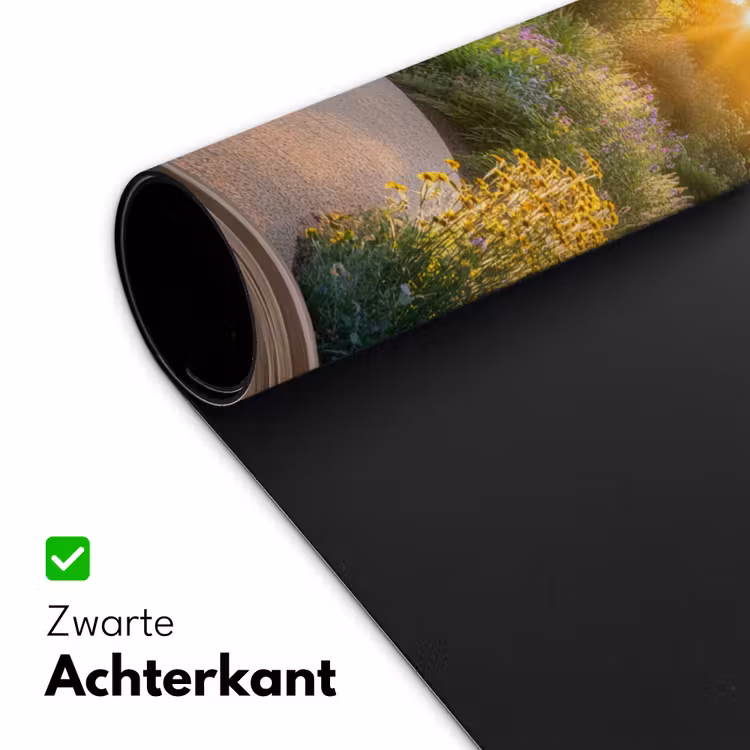 Bureau onderlegger - Doorkijk - Bloemen - Natuur - Zon - Pad — 4