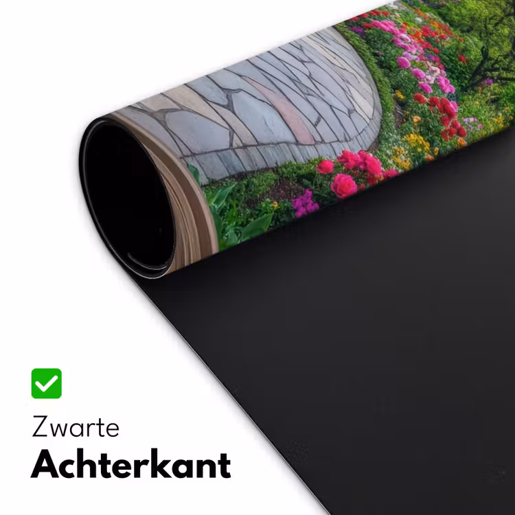 Bureau onderlegger - Doorkijk - Bloemen - Tuinpad - Natuur - Raam — 4