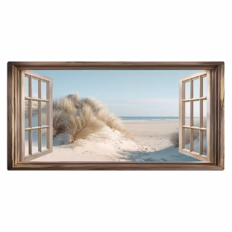 Bureau onderlegger - Doorkijk - Helmgras - Duinen - Zee - Landschap — 1