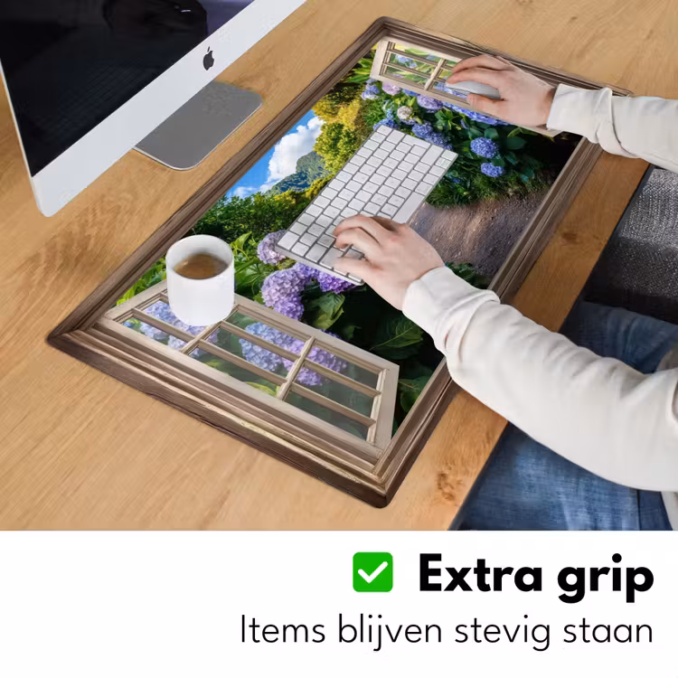Bureau onderlegger - Doorkijk - Hortensia - Pad - Natuur — 5