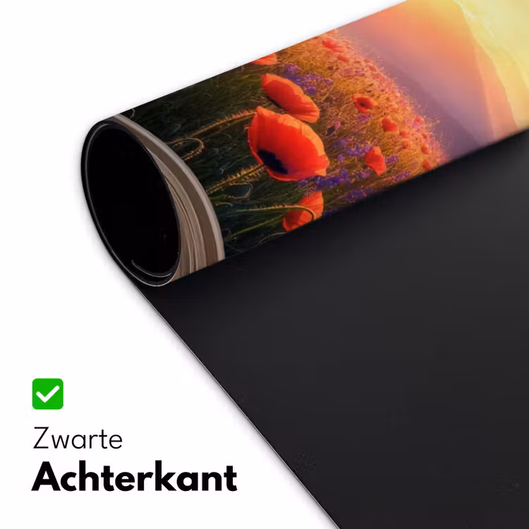 Bureau onderlegger - Doorkijk - Klaprozen - Bloemen - Rood - Open raam — 4