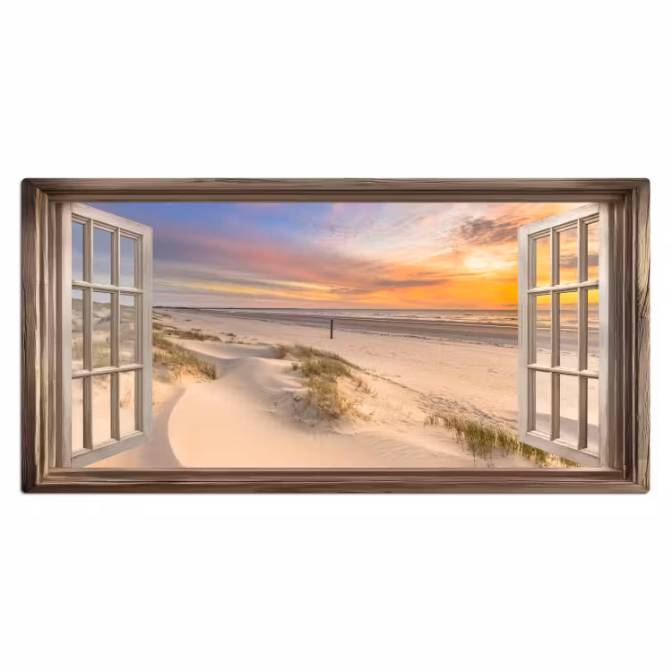 Bureau onderlegger - Doorkijk - Strand - Duinen - Natuur - Landschap — 1