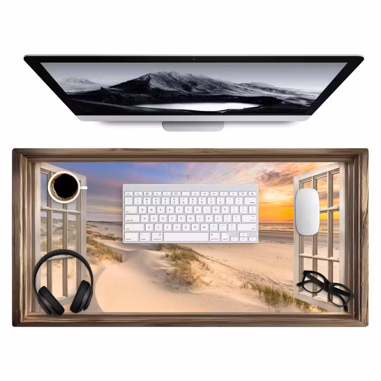 Bureau onderlegger - Doorkijk - Strand - Duinen - Natuur - Landschap — 3