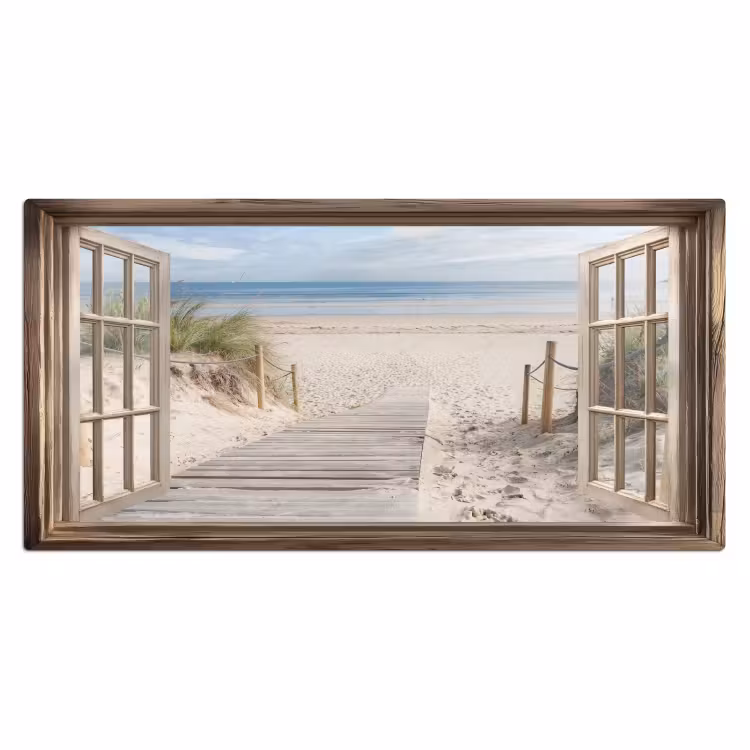 Bureau onderlegger - Doorkijk - Strand - Duinen - Pad - Landschap — 1