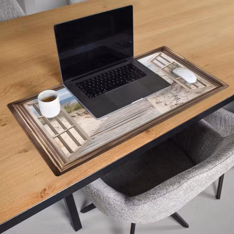 Bureau onderlegger - Doorkijk - Strand - Duinen - Pad - Landschap — 2
