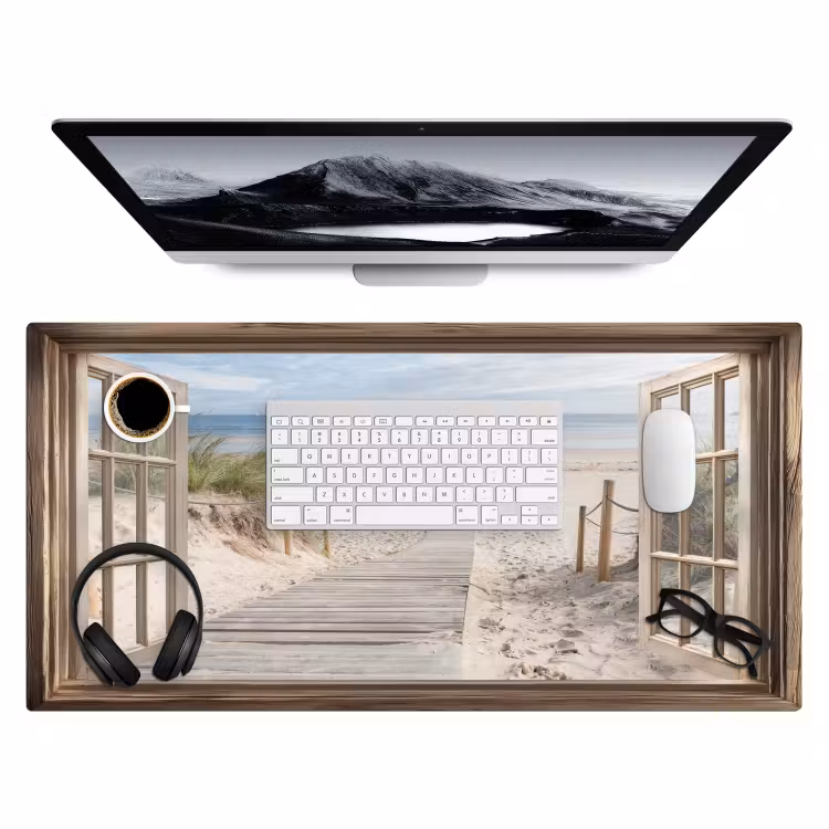 Bureau onderlegger - Doorkijk - Strand - Duinen - Pad - Landschap — 3