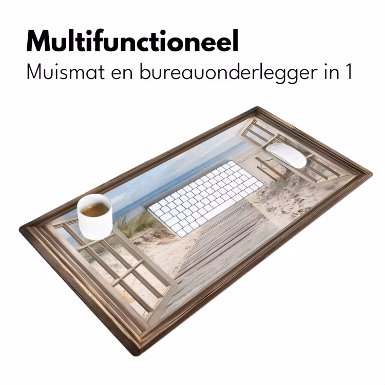 Bureau onderlegger - Doorkijk - Strand - Duinen - Pad - Landschap — 6