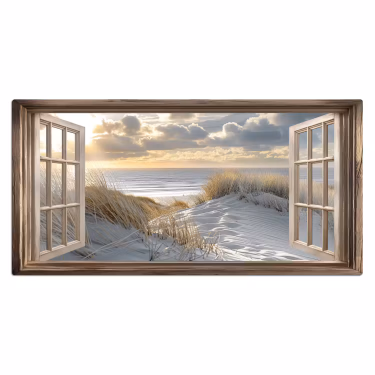 Bureau onderlegger - Doorkijk - Strand - Duinen - Zee - Natuur — 1