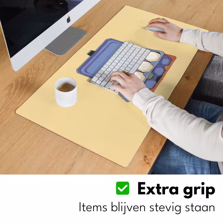 Bureau onderlegger - Eieren - Doos - Minimalistisch - Blauw — 5