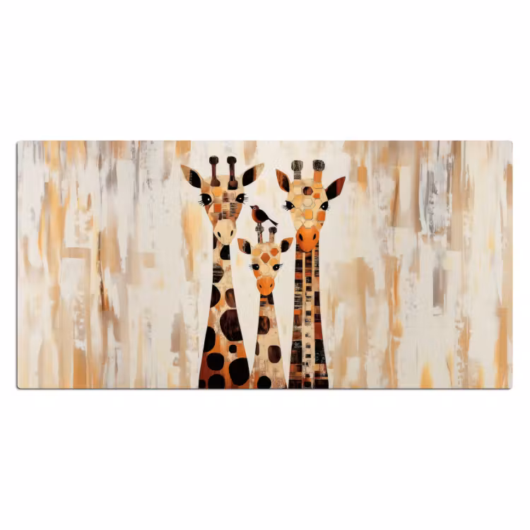 Bureau onderlegger - Giraffen - Cartoon - Crème — 1