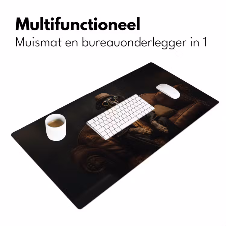 Bureau onderlegger - Hond - Sigaar - Hoed - Pak — 6