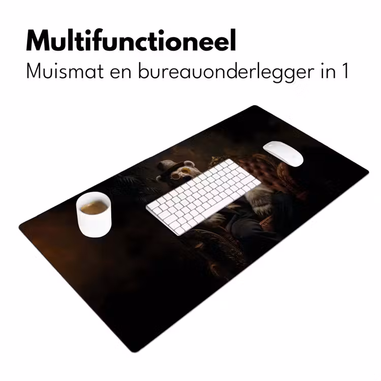 Bureau onderlegger - Ijsbeer - Hoed - Bril - Stoel — 6