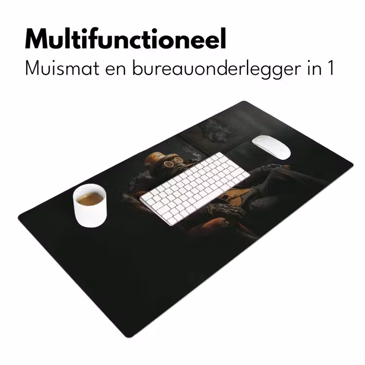 Bureau onderlegger - Kat - Pak - Oranje - Sigaar — 6