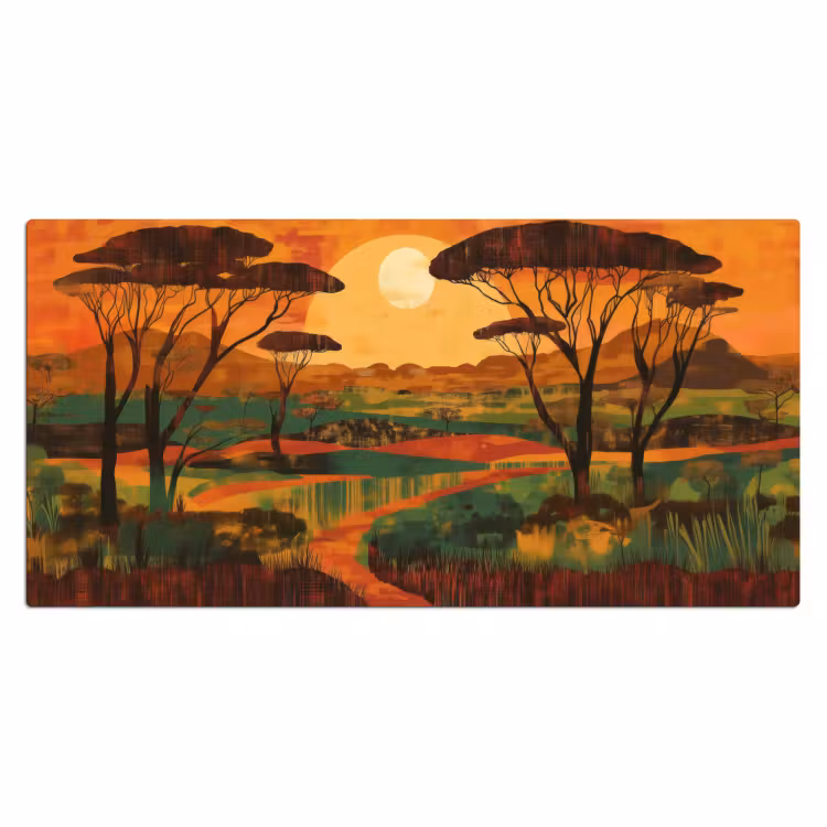 Bureau onderlegger - Landschap - Afrikaans - Zon — 1