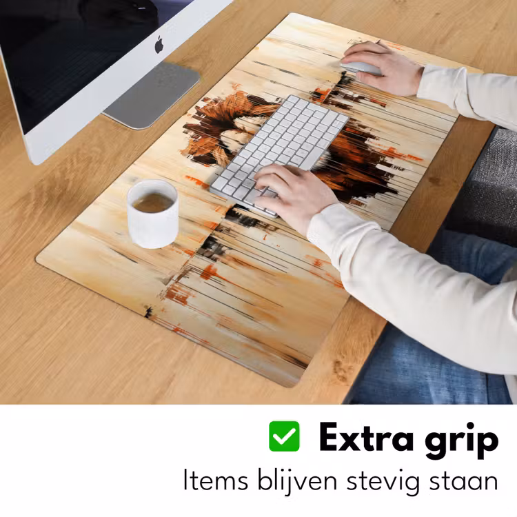 Bureau onderlegger - Leeuwenkop - Lijnen - Crème — 5