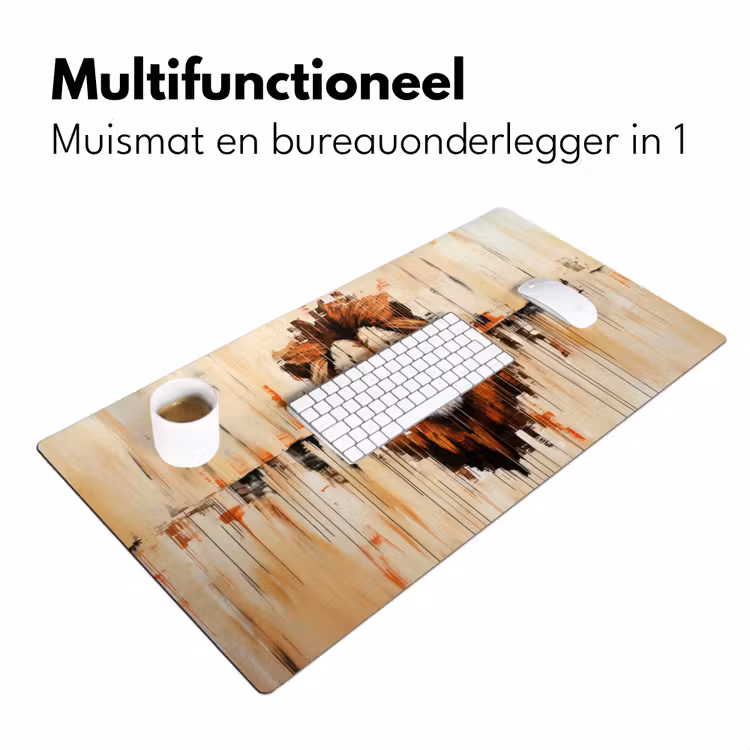 Bureau onderlegger - Leeuwenkop - Lijnen - Crème — 6