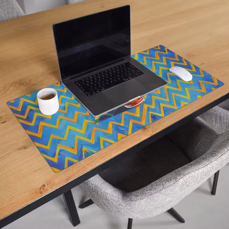 Bureau onderlegger - Mok - Koffie - Zigzag - Slagroom — 2