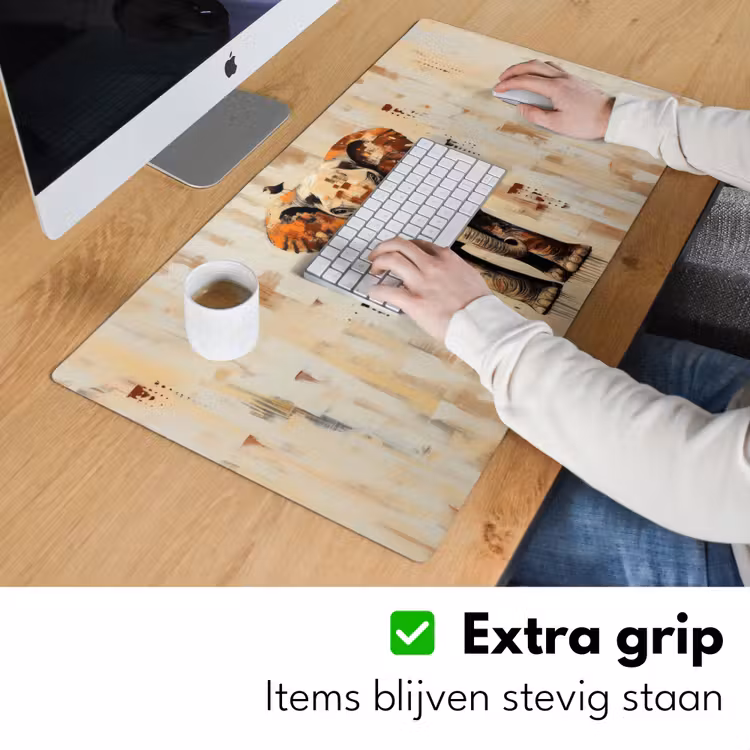 Bureau onderlegger - Olifant - Slurf - Mozaïek - Abstract — 5