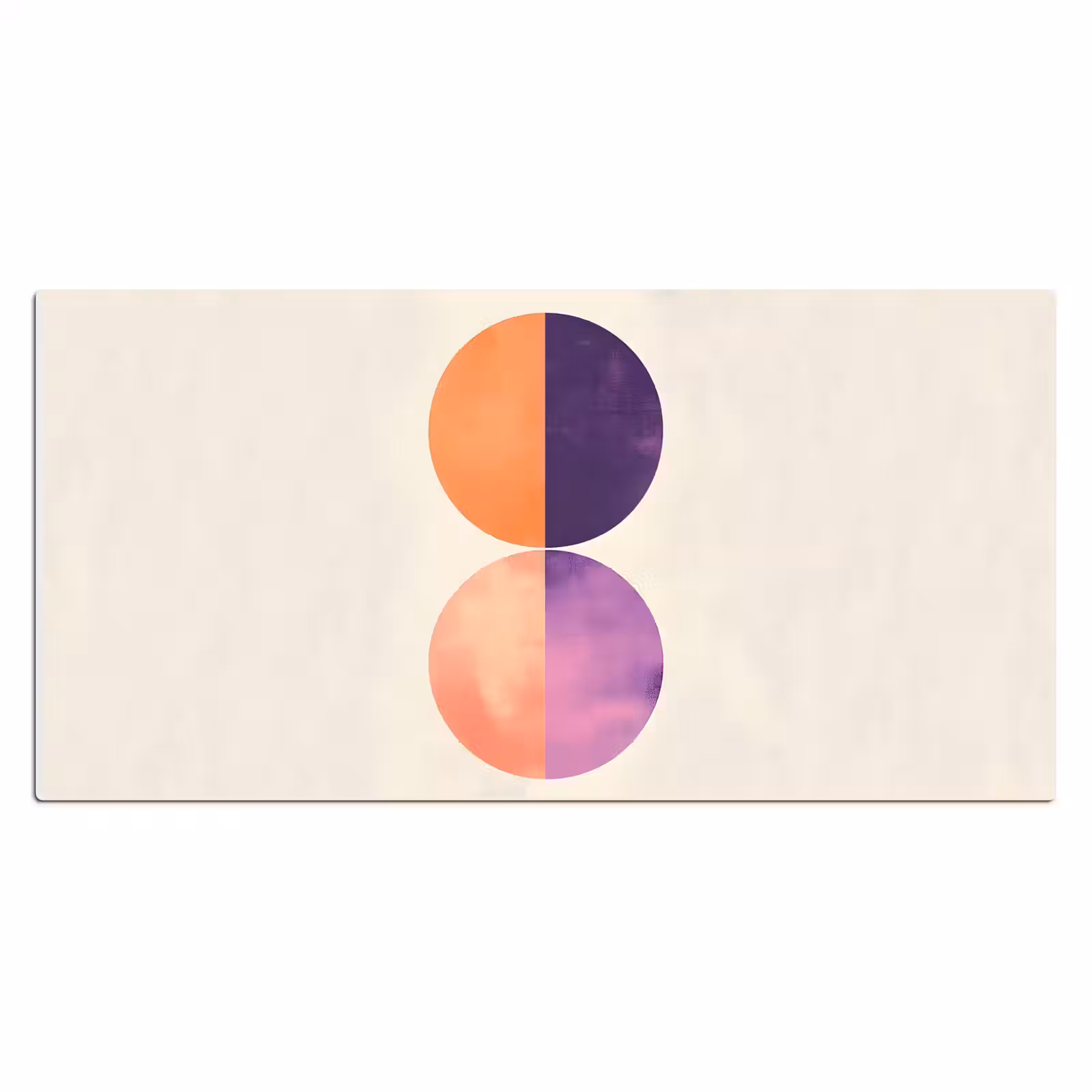 Bureau onderlegger - Abstract - Cirkels - Paars — 1