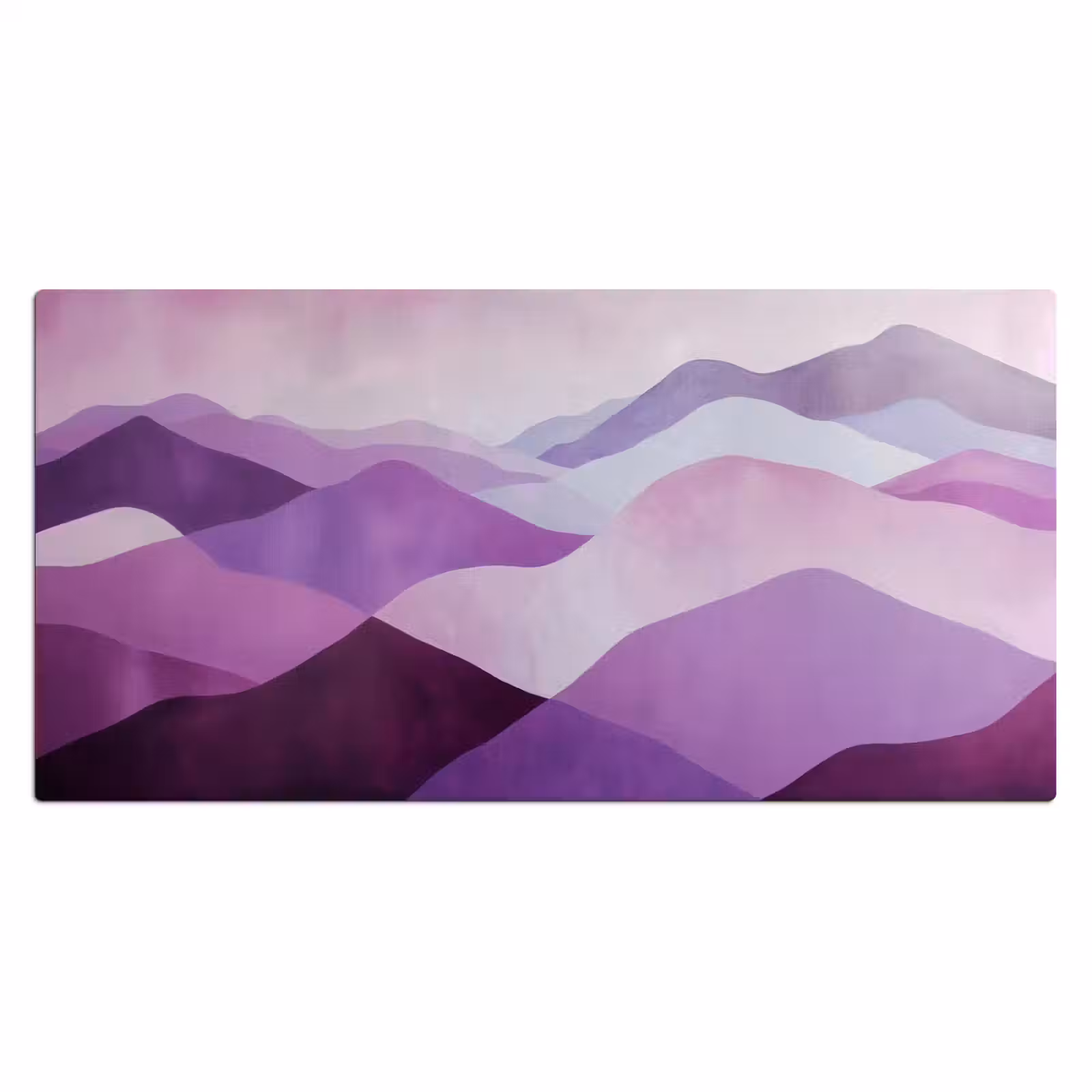 Bureau onderlegger - Abstract - Heuvels - Landschap - Paars — 1