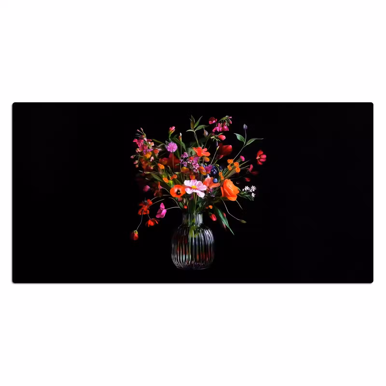 Bureau onderlegger - Boeket - Veldbloemen - Vaas — 1