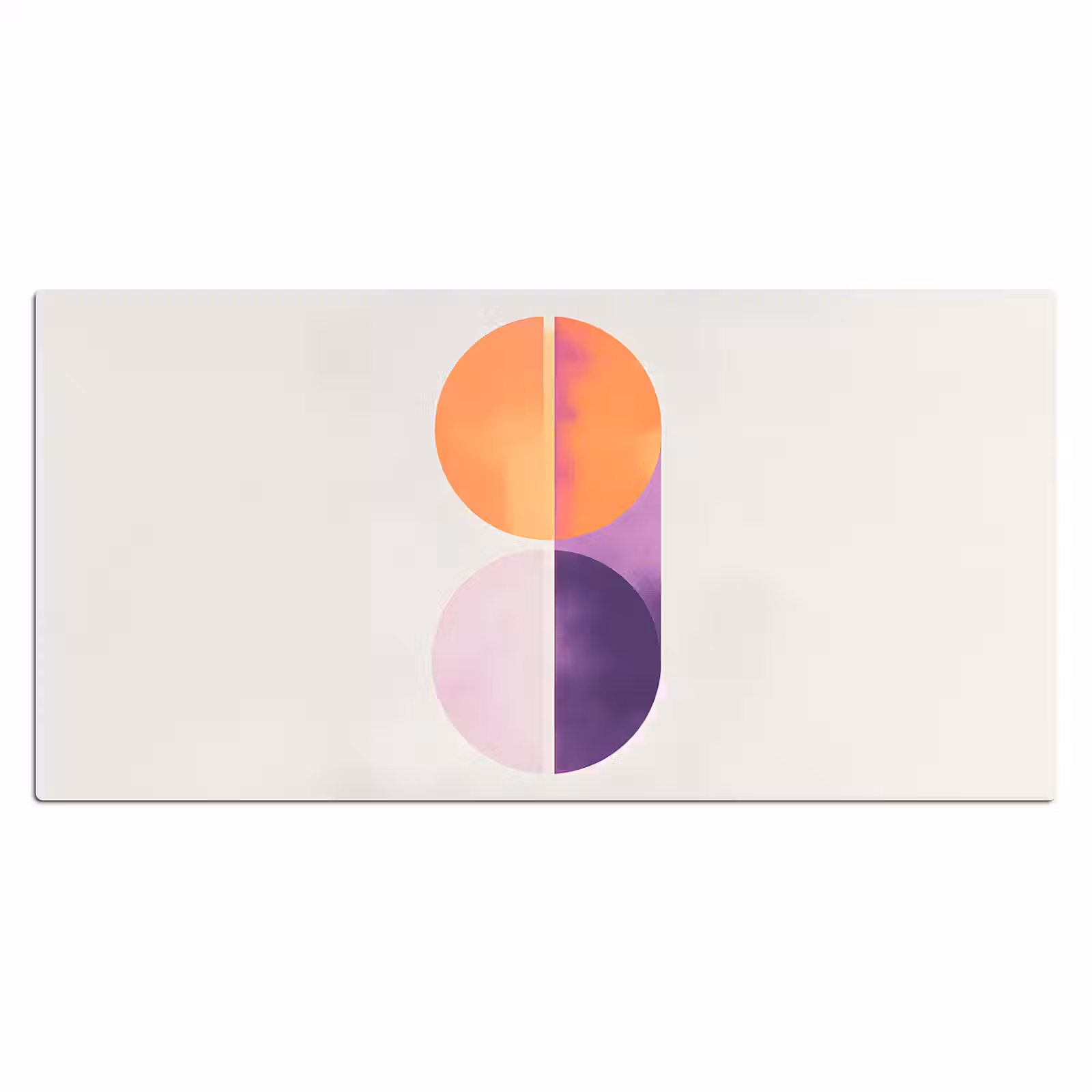 Bureau onderlegger - Cirkels - Abstract - Paars — 1
