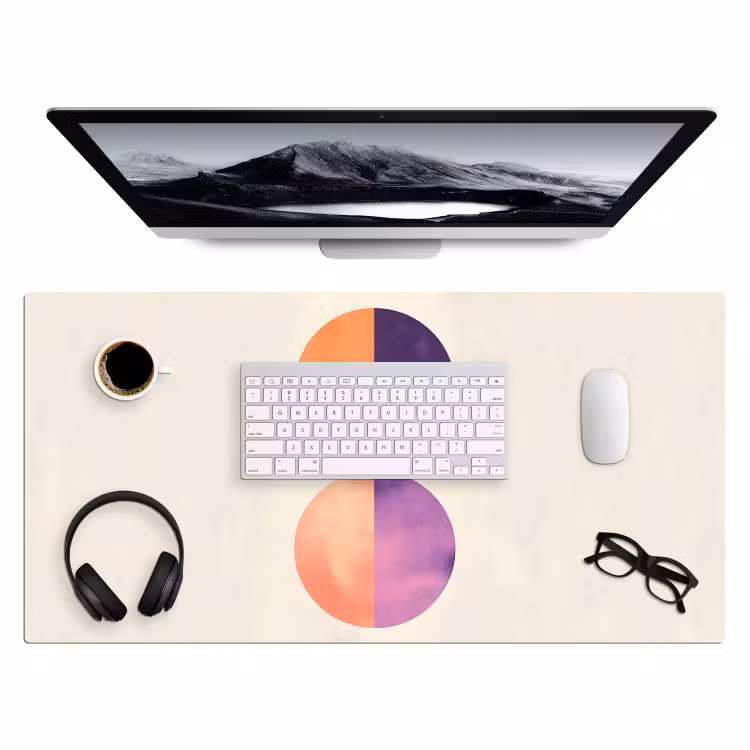 Bureau onderlegger - Abstract - Cirkels - Paars — 3