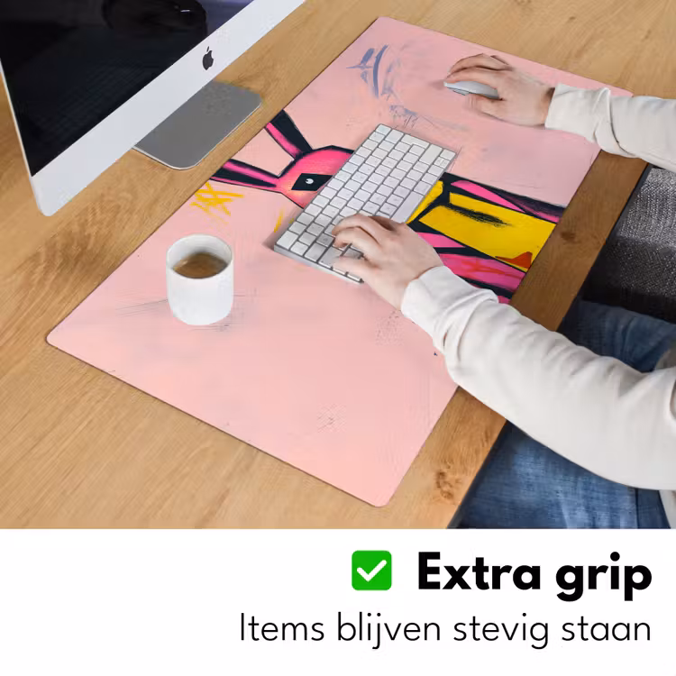 Bureau onderlegger - Abstract - Konijn - Sjaal - Geel — 5