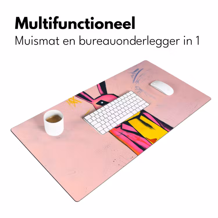 Bureau onderlegger - Abstract - Konijn - Sjaal - Geel — 6