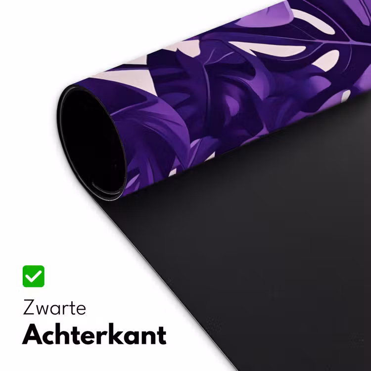 Bureau onderlegger - Bladeren - Paars - Tropisch - Abstract — 4