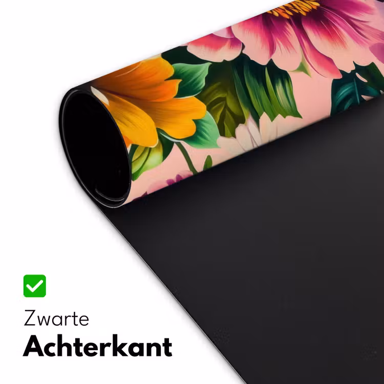 Bureau onderlegger - Bloemen - Kleurrijk - Roze — 4