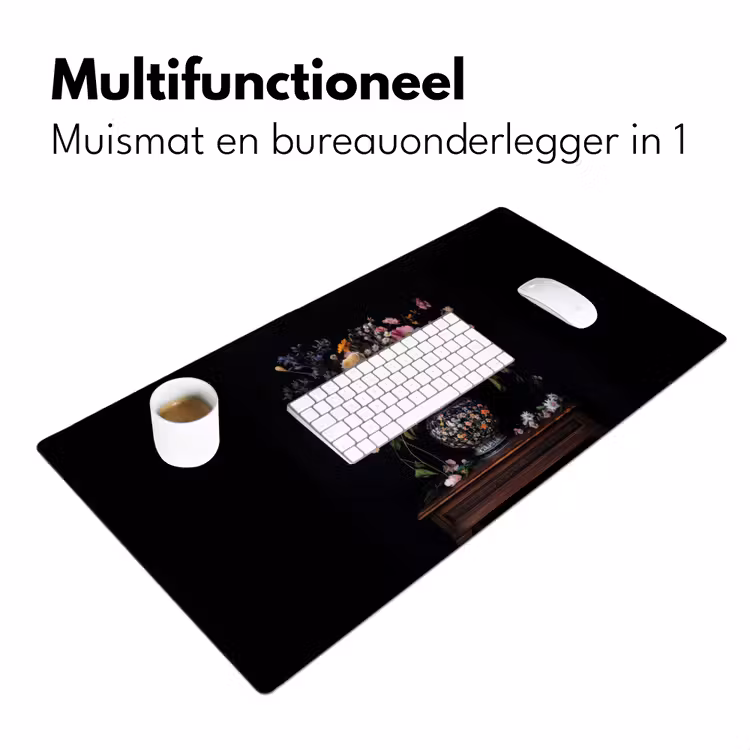 Bureau onderlegger - Bloemenvaas - Hout - Bloemen - Boeket — 6