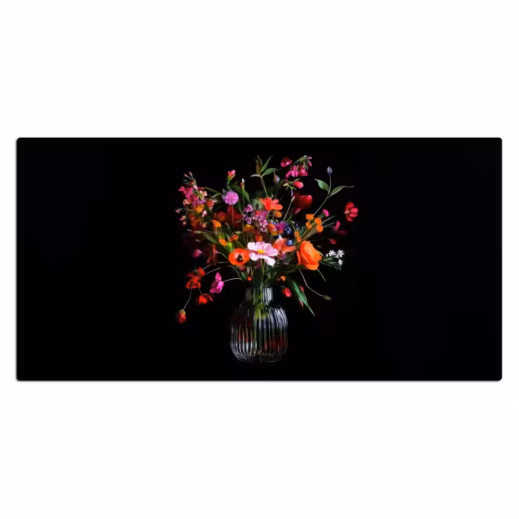 Bureau onderlegger - Boeket - Veldbloemen - Vaas — 1