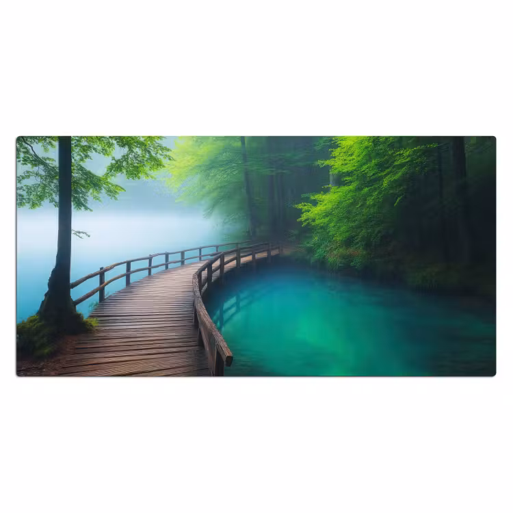 Bureau onderlegger - Brug - Water - Rivier - Bos — 1