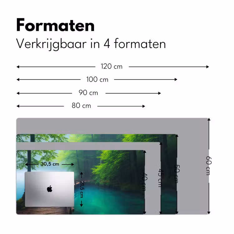 Bureau onderlegger - Brug - Water - Rivier - Bos — 7