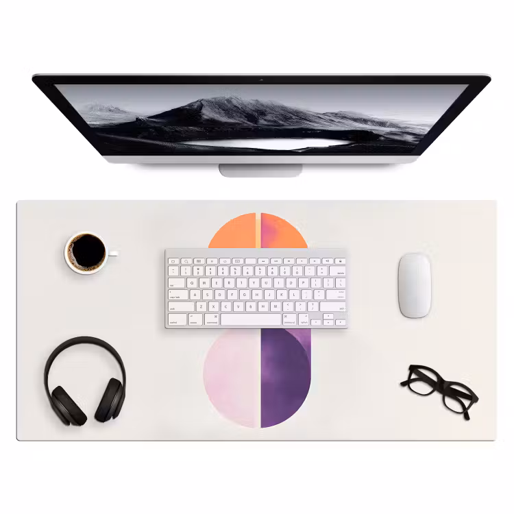 Bureau onderlegger - Cirkels - Abstract - Paars — 3