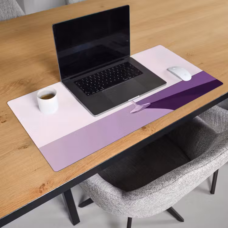 Bureau onderlegger - Cocktail - Paars - Minimalistisch - Citroen — 2