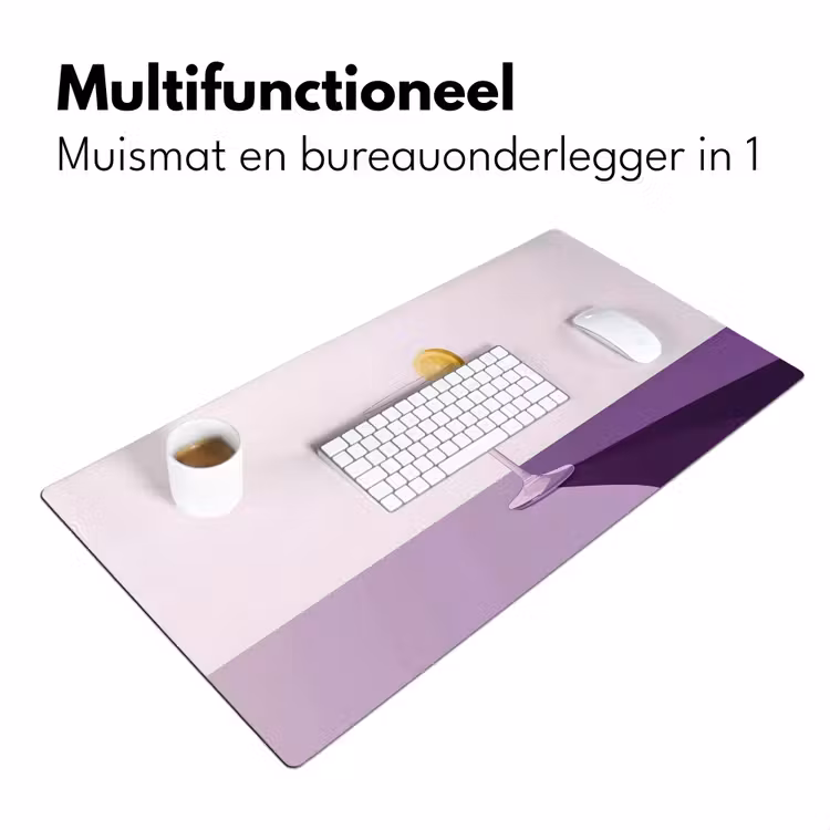Bureau onderlegger - Cocktail - Paars - Minimalistisch - Citroen — 6
