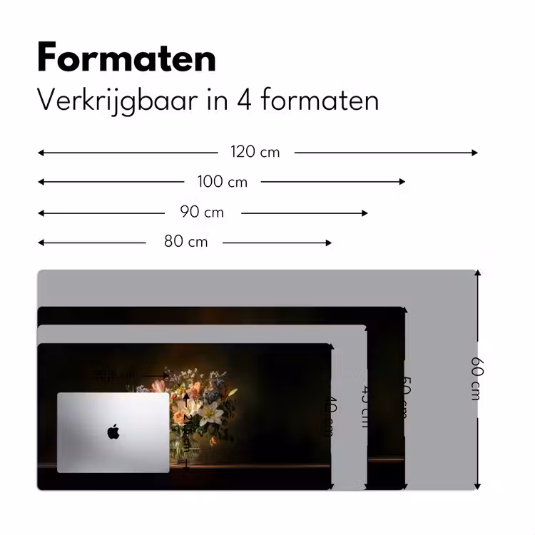 Bureau onderlegger - Glazen - Bloemen - Boeket - Kleuren — 7