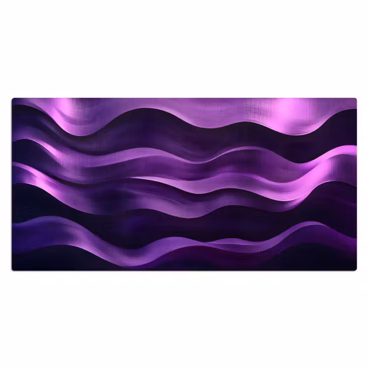 Bureau onderlegger - Golven - Abstract - Paars — 1